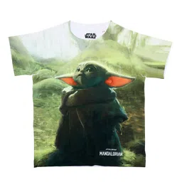 Star Wars by Wear Your Mind Boys Olive Green Printed T-shirt-image-79