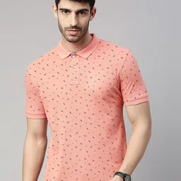 Metronaut Conversational Printed Polo Collar Cotton T-shirt-image-16