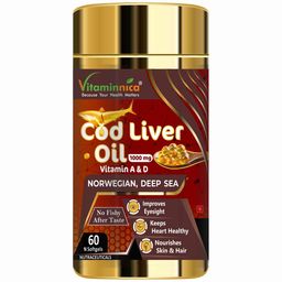 Vitaminnica Cod Liver Oil 1000 mg,  60 softgels -22