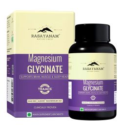 Rasayanam Magnesium Glycinate, Unflavoured 60 tablet(s)-image-16