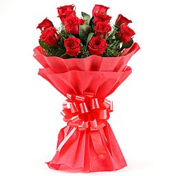 Vivid - 12 Red Rose Bouquet-image-14