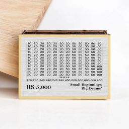 wooden piggy bank | money saver box | ideal for kids,adults | 5,000 savings bank Coin Bank-image-17