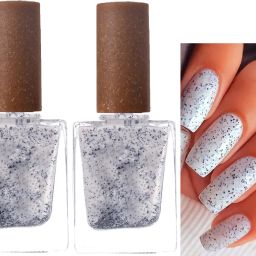 Combo High Shine Gloss Nail Polish Crumble finish paint Crumble white-image-36
