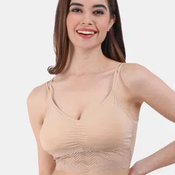 Amour Secret Lightly Padded Lace Seamless Bralette Bra-image-33