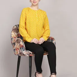 TrendRush Women Polka Dot Printed Top-image-79