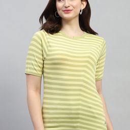Monte Carlo Striped Round Neck T-shirt-image-18