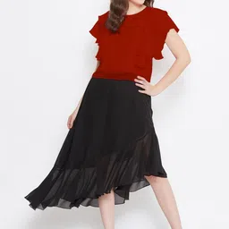 Bitterlime Flutter Sleeves Top image 4