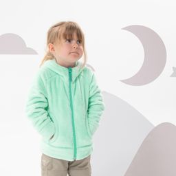 Kids’ Warm Hiking Fleece Jacket - MH500 Aged 2-6 - Turquoise-picture-13