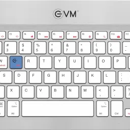 EVM WLKM Bluetooth Standard Multi-device Keyboard Compatible with Desktop, Laptop, Mac Compact, Wireless, Portable, 150 mah Battery image 1