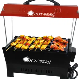 Camping Barbecue Grill, Tandoor, Toaster, Roaster / Fully Electric & Charcoal / Compact & Portable, Large Size, Electric Tandoor-14