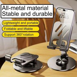 Hold up Tabletop Angle Height Adjustment, Universal Desk Stand for iPhone Android Mobile Holder image 3