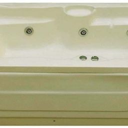 Elegant Acrylic 6 Feet Jacuzzi Bathtub with Bubble Bath - Ivory Free-standing Bathtub-image-82