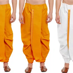 DIAMOND CLUSTER Readymade dhoti for men pack of 3 combo Self Design Men Dhoti-picture-14