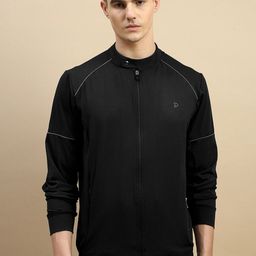 SPORTO Men Black Geometric Lightweight Outdoor Sporty Jacket with-image-26