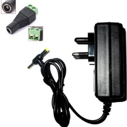 TechSupreme 12V 2A Power Adaptor, Power Supply Ac Input 100-240V Dc Output 12Volt 2Amps Worldwide Adaptor & Dc Connectors Screw Type 120 W Adapter-32