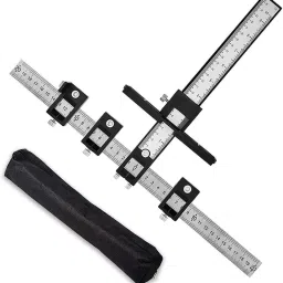 Cabinet Hardware Jig, Hardware Template Tool-Adjustable Drill Guide Stainless Steel Friction Rolling Cabinet-image-27