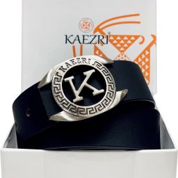 Men Black Genuine Leather Belt-image-40