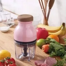 Compact Manual Chopper with Transparent Bowl – Easy to Clean & Store 10 W Food Processor-image-70