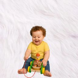 bright color wooden gift toy wooden hippo toy Tricycle-image-86
