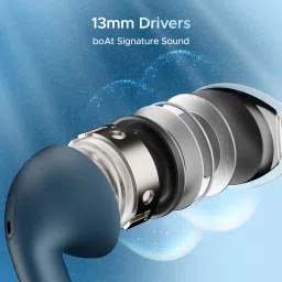 boat Airdopes Alpha with 35 HRS Playback, 13mm Drivers, Dual Mics ENx & Beast Mode Bluetooth Headset image 4