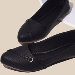 Formal & Casual Bellies for Women | Soft Ballerina Belly Shoe with Buckle Bellies For Women-image-89
