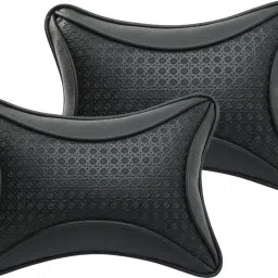 Black Leatherite Car Pillow Cushion for Universal For Car-image-33