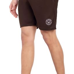 Solid Men Brown Cargo Shorts-picture-17