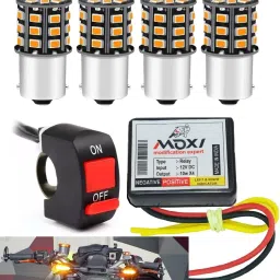 Front, Rear, Side Flasher Indicator Light for Yamaha, Suzuki, Kawasaki, KTM, Bajaj, Bullet, Honda, Hero, TVS Universal For Bike-image-2