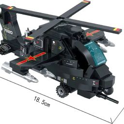 indusbay 260 Pieces Mini Blocks Military Fighter Helicopter Block Set image 3