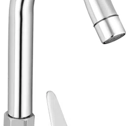 Brass Jazz Swan Neck Taps for Sink/wash basin 360 Degree Moving, Chrome Finish Pillar Tap Faucet-image-67
