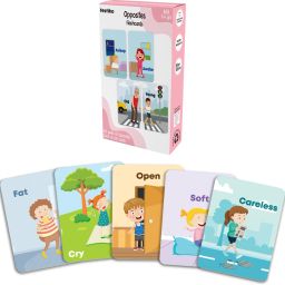 1 Set of 60 Pcs Opposite Flashcards for Kids-22