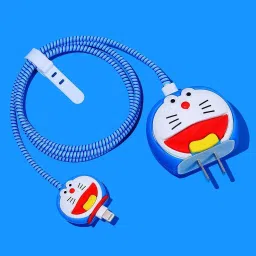 MobiLooks Charger Cover for iPhone 18W-20W Type C Charger 3D Cartoon Dooremon Case Cable Protector-image-78
