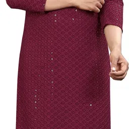 Men Embroidered Cotton Rayon A-line Kurta-image-41