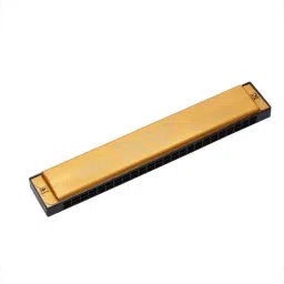 Music Mouth Organ 24 Holes Key of C With 48 Tones Metal Harmonica (Yellow)-image-76