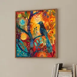 art street 23 Inches Bird Canvas Framed Wall Art Printed Pinting-picture-3