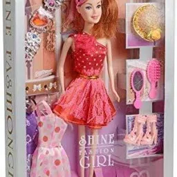 Shine Dolls for Girl’s Surprise Moveable Doll Set with Beautiful Accessories-T02-21