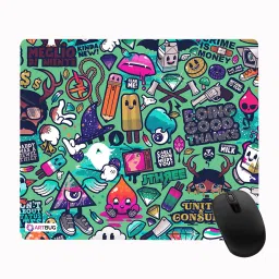 ARTBUG Designer Printed Non-Slip Soft Mouse Pad for Optical/Laser Mouse (22.5cm x 19cm)- 332 Mousepad-picture-0