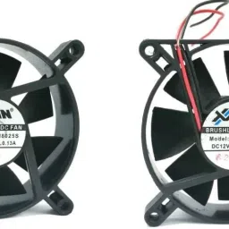 TechSupreme Pack of 2 DC 12V Cooling Fan for DIY Incubator Cabinet Fan 3.5-Inch Cooler-3