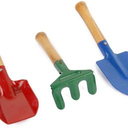 3Pcs Metal Garden Tools Set Outdoor Rake Shovel Playset Kids Beach Sandbox Toy Garden Tool Kit-image-26