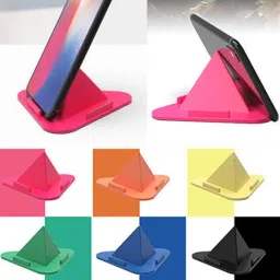 Ranz Pyramid Desk Table Mobile Stand Triangle Shape .Multi Angle Table Mobile Holder image 4