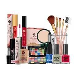 NOY Set Of 15 Non Transfer Makeup Combo - Effortless Beauty In Any Weather - 1061-28