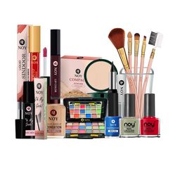 NOY Set Of 15 Smudge Proof Makeup Combo -  Double The Beauty Joy For Any Occasion - 1038-56