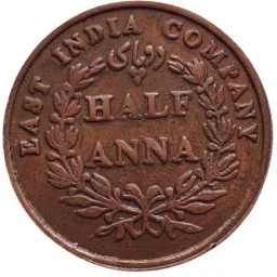 1835 HALF ANNA EAST INDIA COMPANY COIN Modern Coin Collection-32