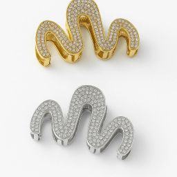 Serpente Shine Clip ( Set of 2) Hair Claw-1