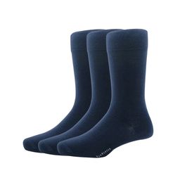 Van Heusen Pack Of 3 Men Navy Blue Solid Calf Length Socks-55