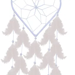 Heart Shape White Car And Wall Hanging Dream Catcher Feather Dream Catcher-image-33