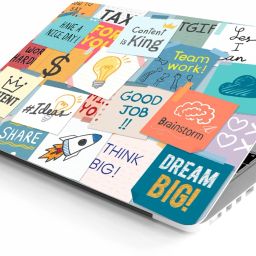 NoWorries Quote laptop skin/ Motivational Laptop sticker Skin Size-11x16inche Customizable VINYL Laptop Decal 15.6-70