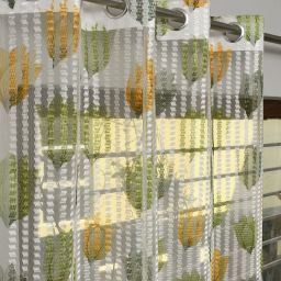 152.5 cm (5 ft) Polyester Transparent Window Curtain (Pack Of 2)-image-84