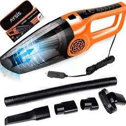 Portable Ultra Car Vacuum Cleaner Powerful Suction with Anti-Bacterial Cleaning Car Vacuum Cleaner with 2 in 1 Mopping and Vacuum, Anti-Bacterial Cleaning, Reusable Dust Bag-2