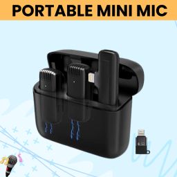 J13 Wireless Microphone, Noise Reduction Mic with Charging Case for VloggingB140 Microphone-image-55